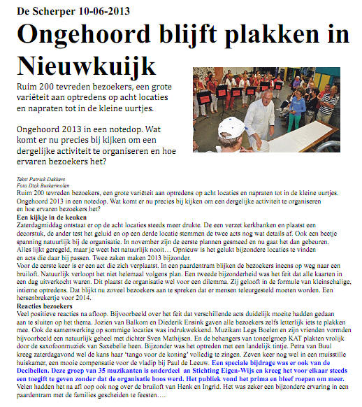 Ongehoord